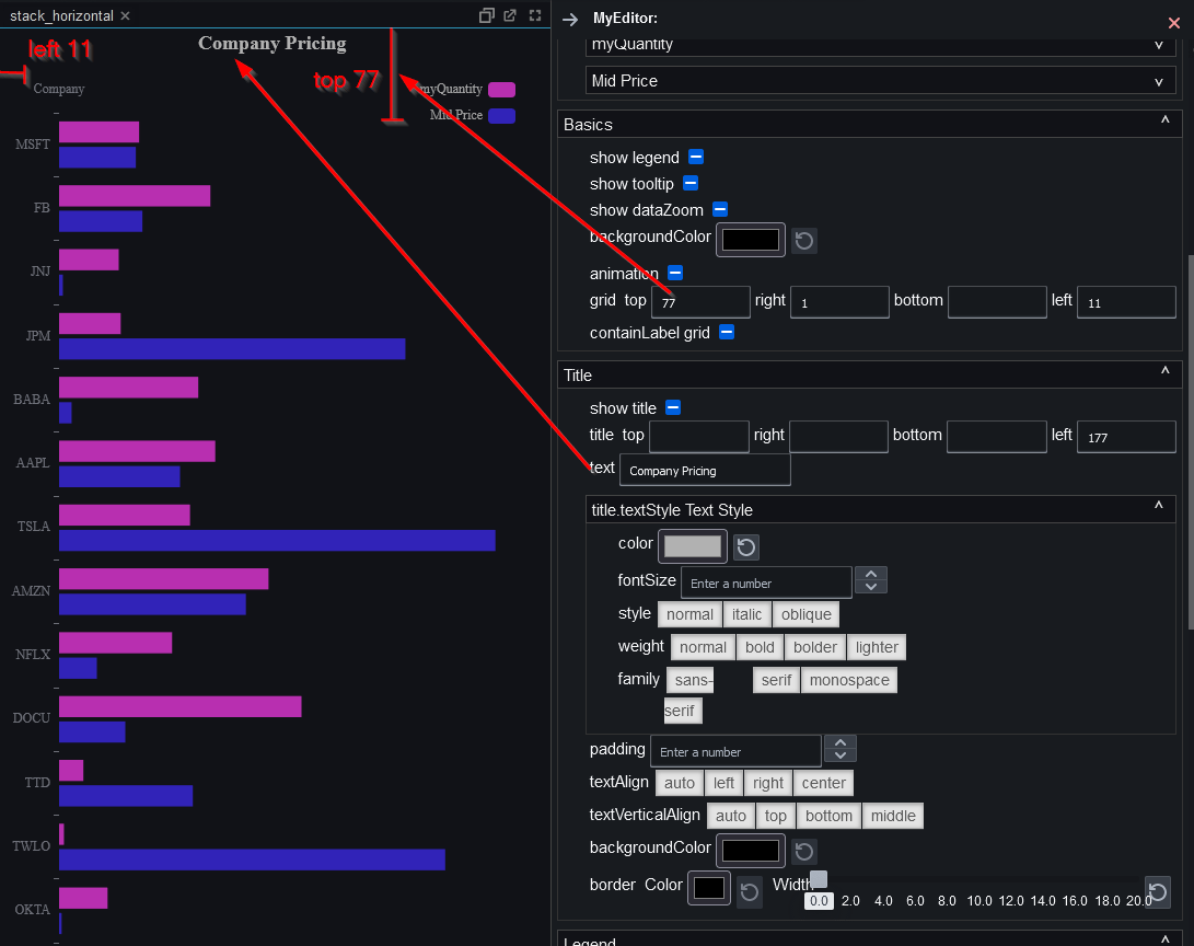 Renaming Chart Column