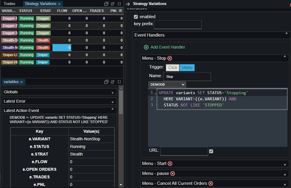 Event Variables