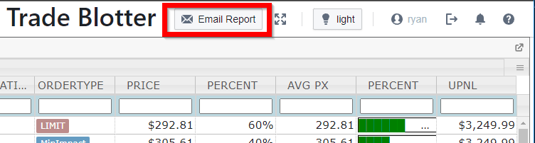Subscribing to an emailed report