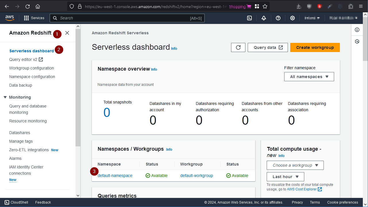 Redshift SQL Connection