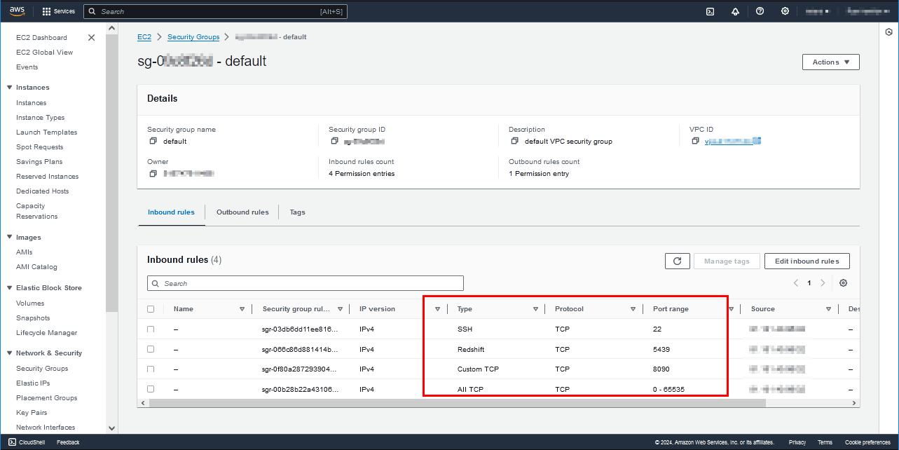 Redshift Security
