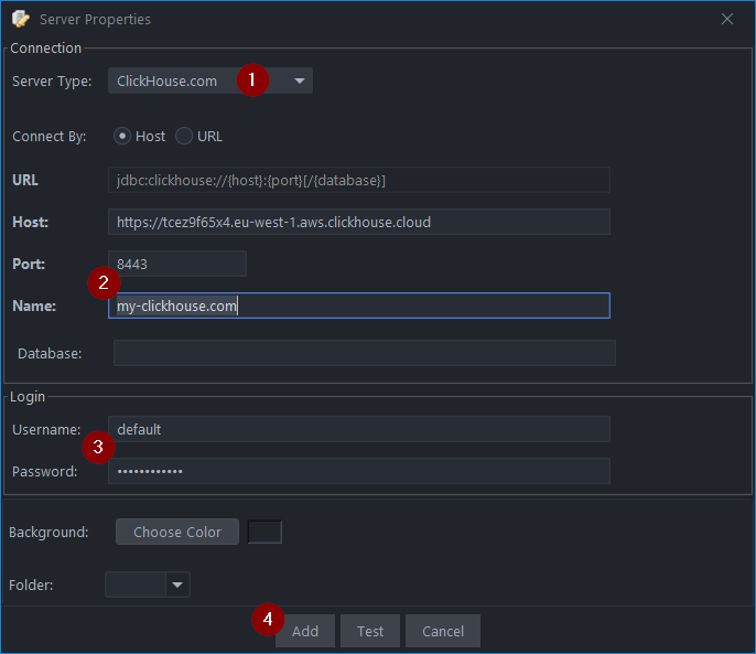 Add Clickhouse Connection