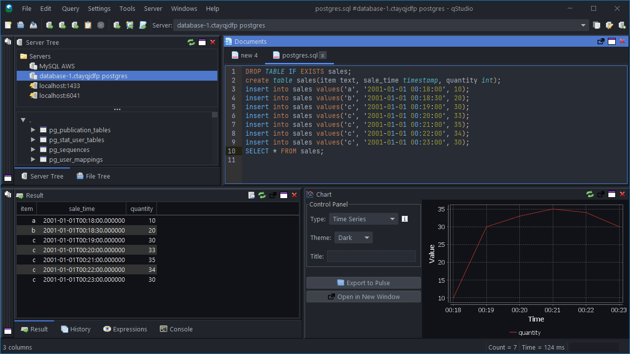 Run PostgreSQL Select
