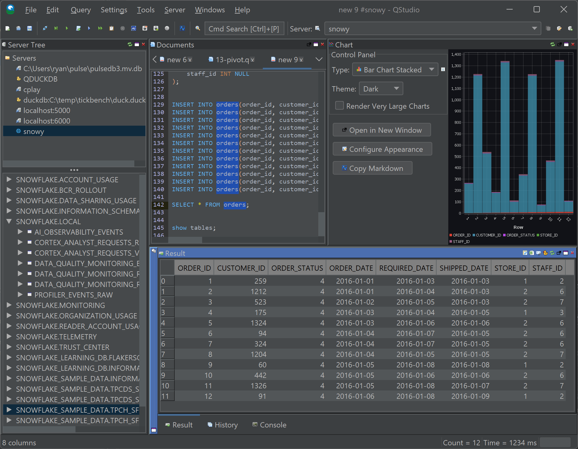 Run Snowflake Select