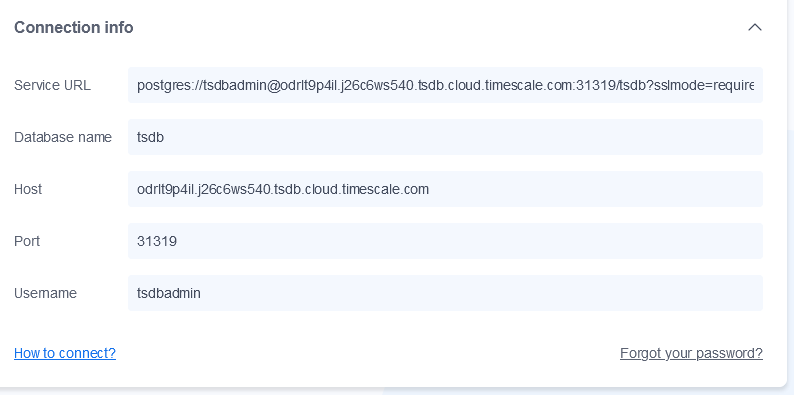 Timescale Console